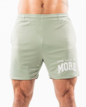 Sage Alphalete LDB More Mesh Short 6" Men's Shorts | 4170569-IE