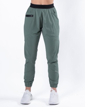 Sage Green Alphalete Studio Pant Women's Jogger | 0652934-GZ