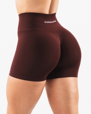 Sangria Alphalete Amplify Short 4.5" Women's Shorts | 9173542-GP