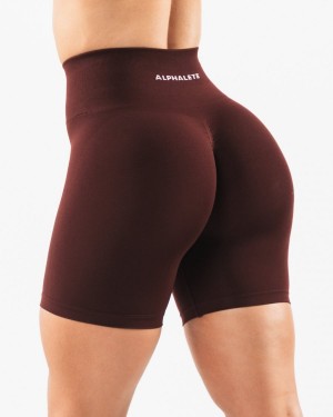 Sangria Alphalete Amplify Short 6.5” Women's Shorts | 0246953-CE