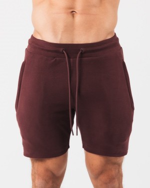 Sangria Alphalete Identity Short 6” Men's Shorts | 8916032-DE