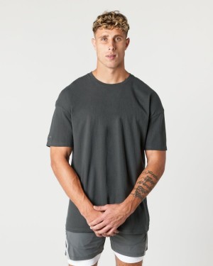 Shadow Alphalete Heavy Cotton Core Tee Men's Shirts | 9850321-AM