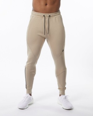 Tan Alphalete ELMTS Cuffed Jogger Men's Jogger | 3285617-BE