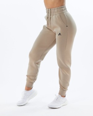 Tan Alphalete ELMTS Cuffed Jogger Women's Jogger | 4209813-YW