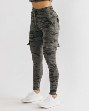 Terrain Camo Alphalete Identity Cargo Women's Jogger | 1062475-IF