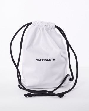 White Alphalete Essential Bag Women's Accessories | 5306278-TJ