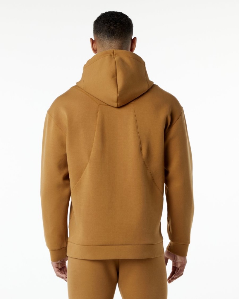 Almond Alphalete ELMTS Hoodie Men's Hoodie | 3756029-ZB