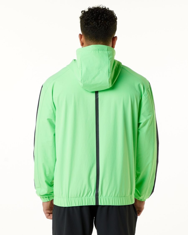 Atari Green Alphalete Infinity Tech Jacket Men's Jackets | 6075412-OY