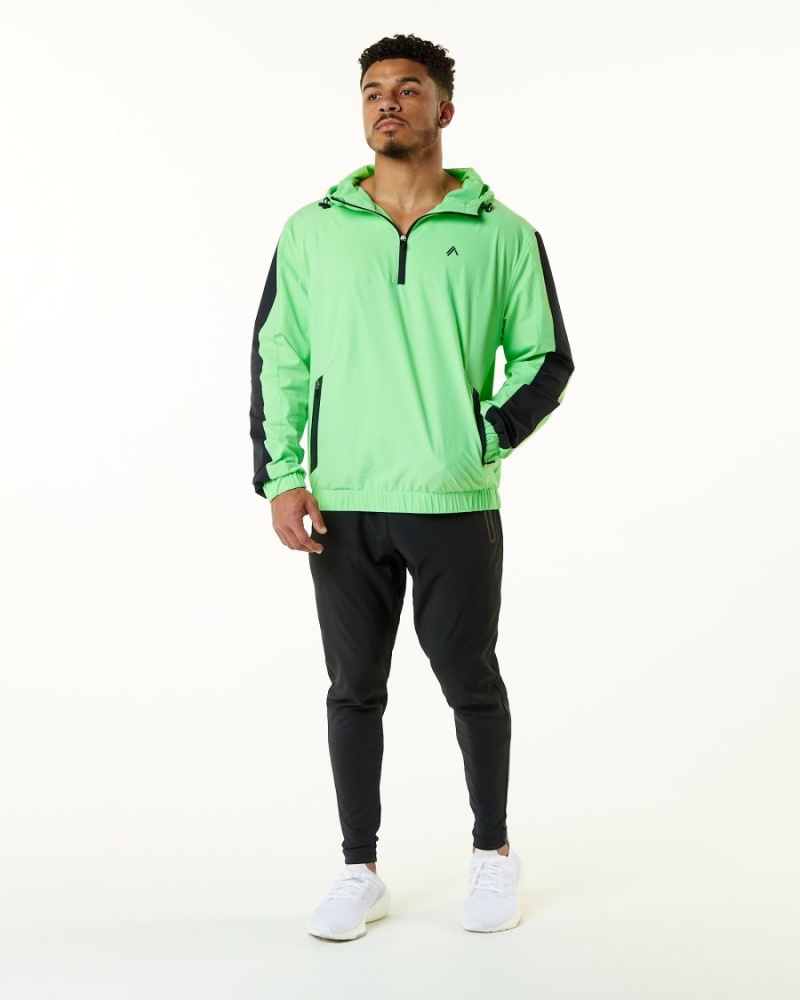 Atari Green Alphalete Infinity Tech Jacket Men's Jackets | 6075412-OY