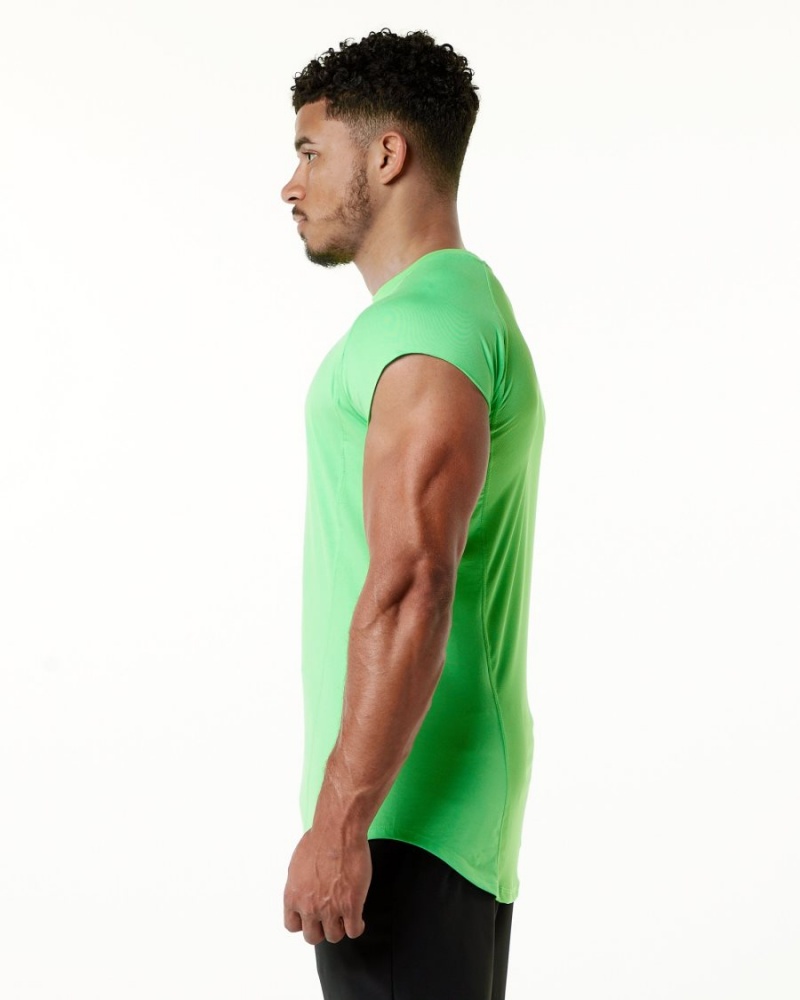 Atari Green Alphalete Velocity Sleeveless Tee Men's Stringers | 3210785-PL