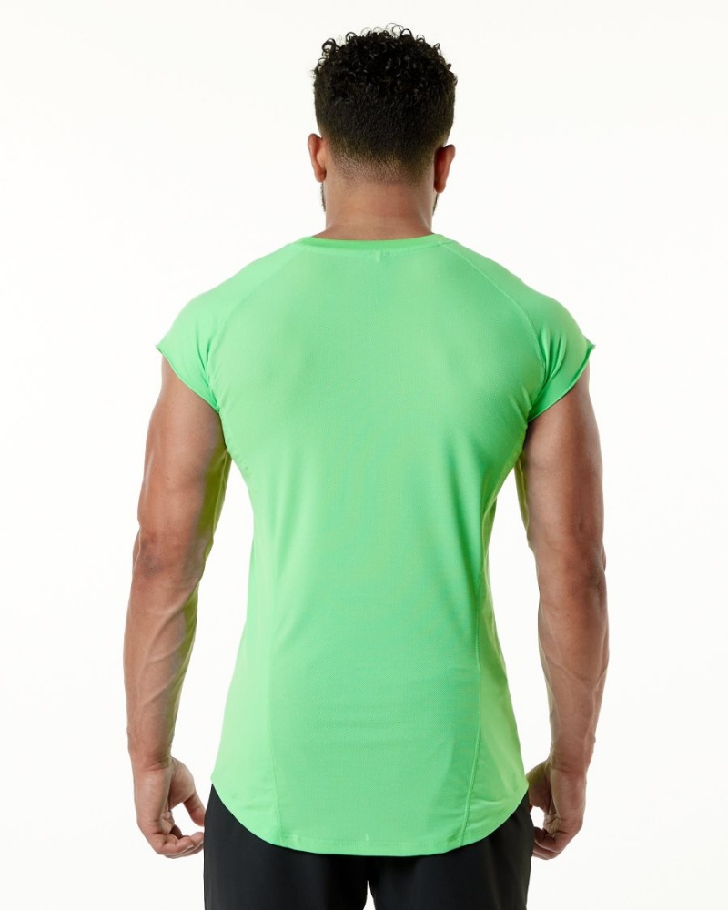 Atari Green Alphalete Velocity Sleeveless Tee Men's Stringers | 3210785-PL