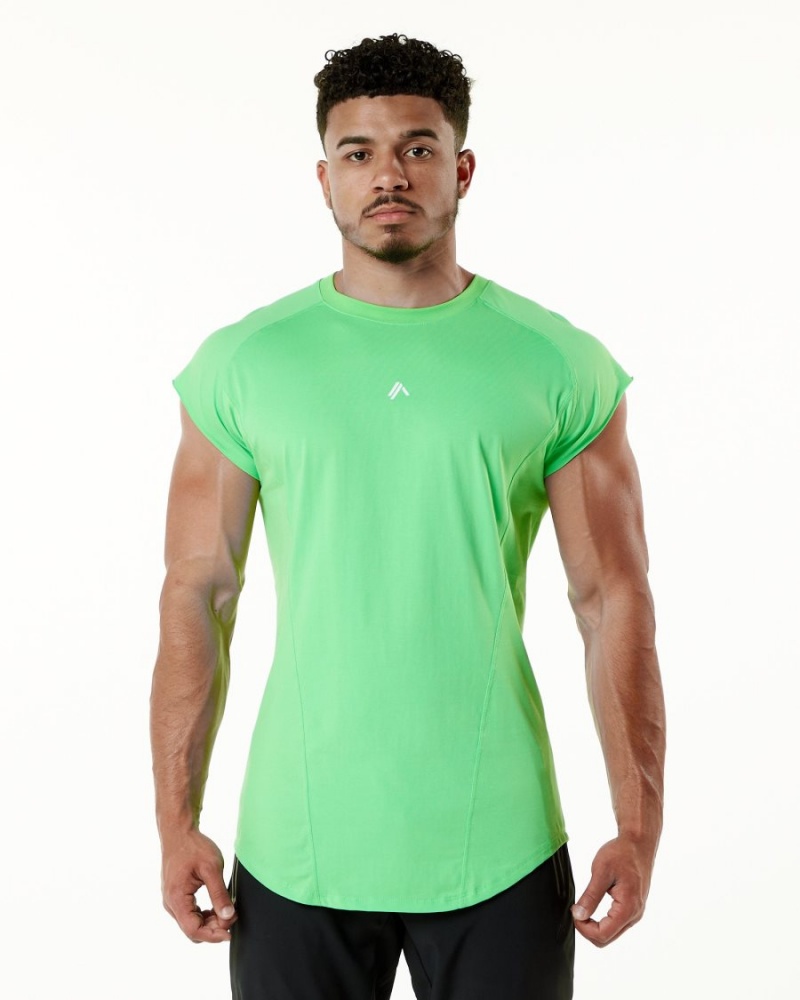 Atari Green Alphalete Velocity Sleeveless Tee Men\'s Stringers | 3210785-PL