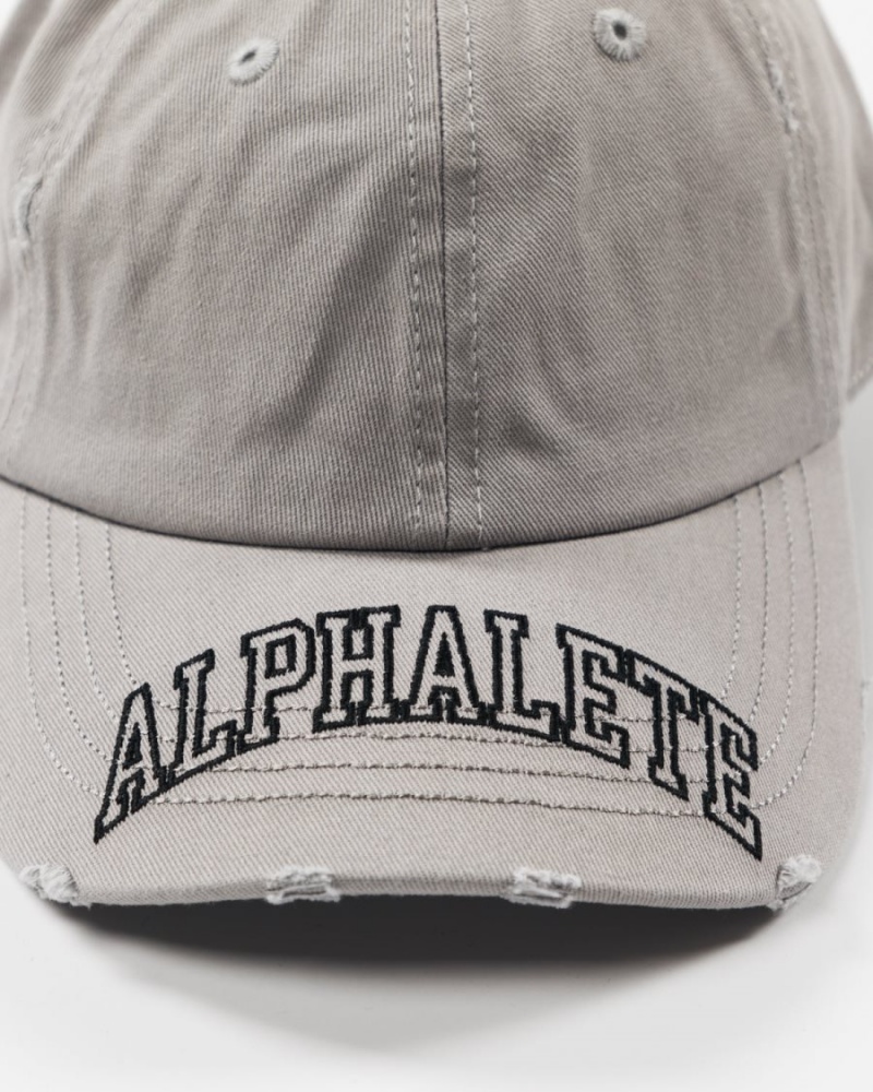 Athletic Grey Alphalete Collegiate Vintage Cap Women's Accessories | 9506437-UD