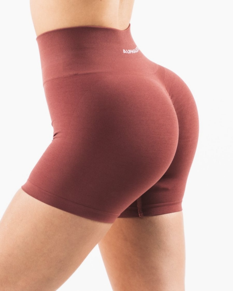 Autumn Alphalete Amplify Short 4.5" Women's Shorts | 0196283-MS