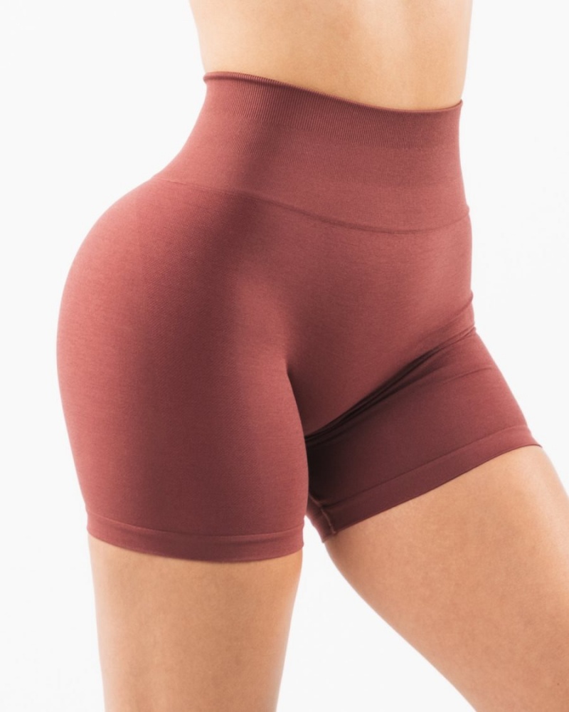 Autumn Alphalete Amplify Short 4.5" Women's Shorts | 0196283-MS