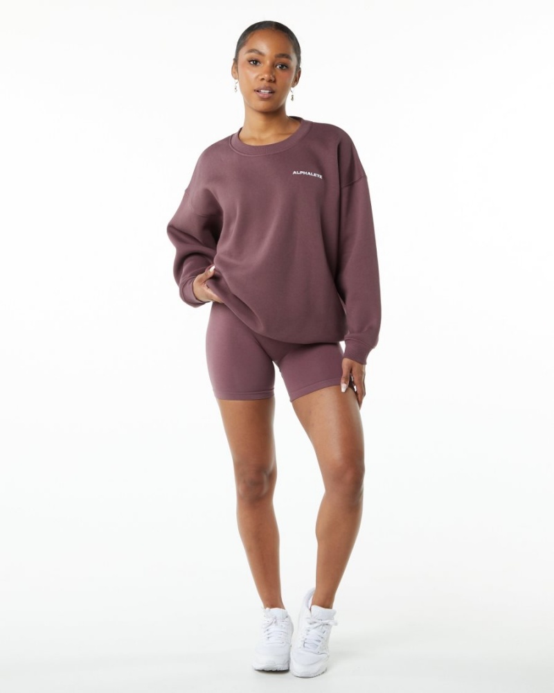 Autumn Alphalete Classic Crew Women's Jackets | 0263478-EP