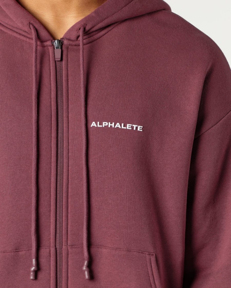 Autumn Alphalete Classic Full-Zip Jacket Men's Jackets | 3217809-XG