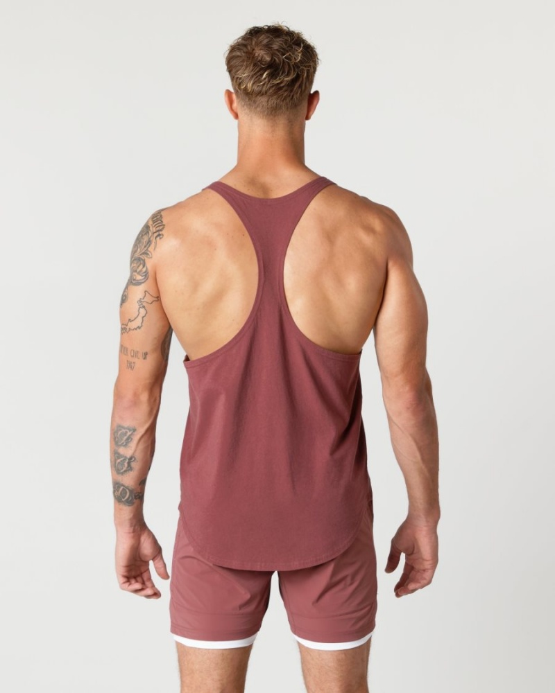 Autumn Alphalete Heavy Cotton Core Stringer Men's Stringers | 8307521-YS