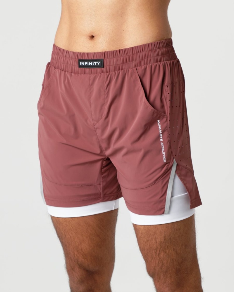 Autumn Alphalete Infinity Speed Short 5.5" Men's Shorts | 9457023-PZ