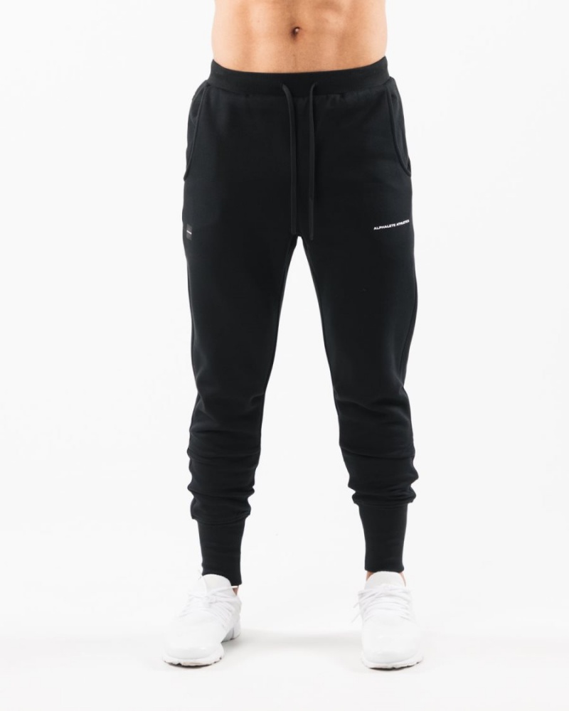 Black Alphalete Academy Club Jogger Men's Jogger | 0136725-NM