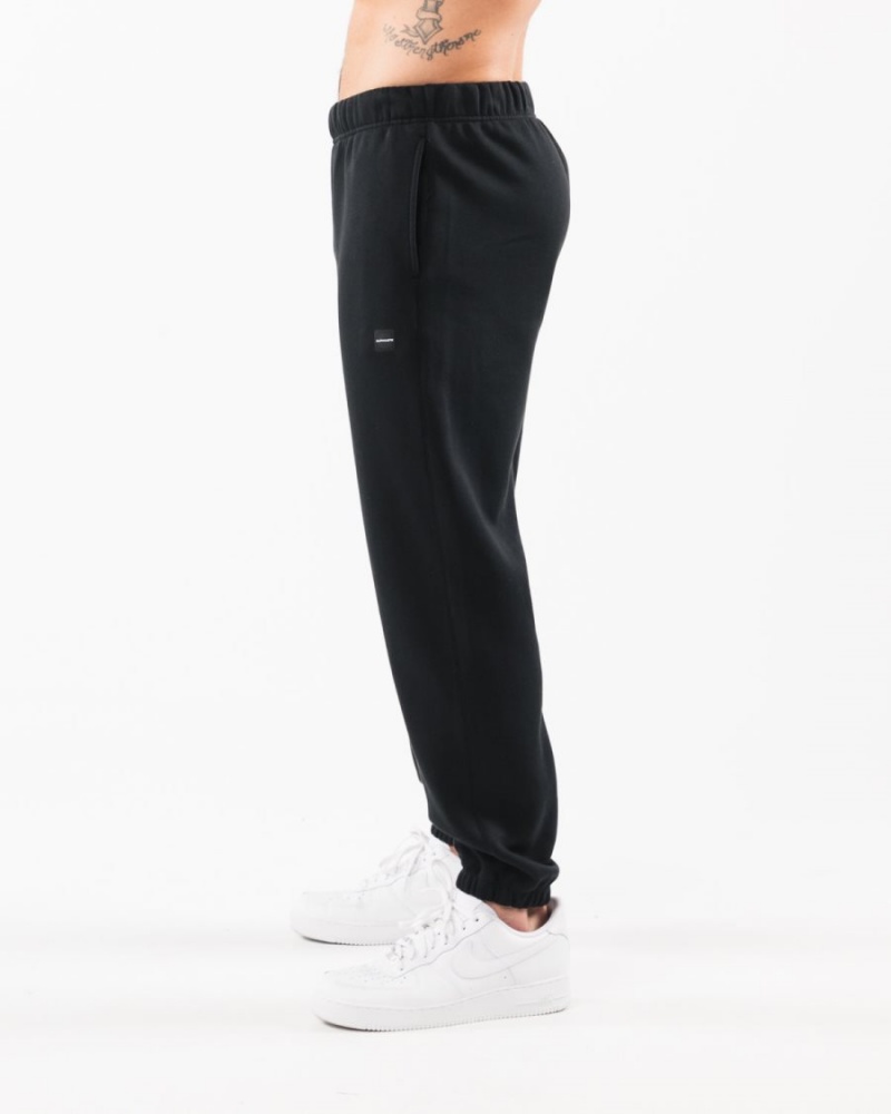 Black Alphalete Academy Relaxed Jogger Men's Jogger | 6920847-PK