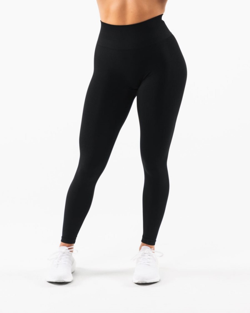 Black Alphalete Amplify Legging Women's Leggings | 5617428-SW