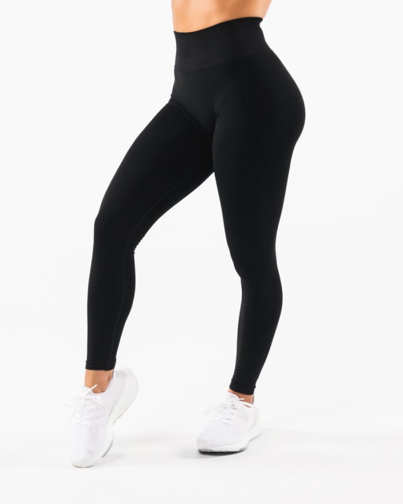 Black Alphalete Amplify Legging Women's Leggings | 5617428-SW