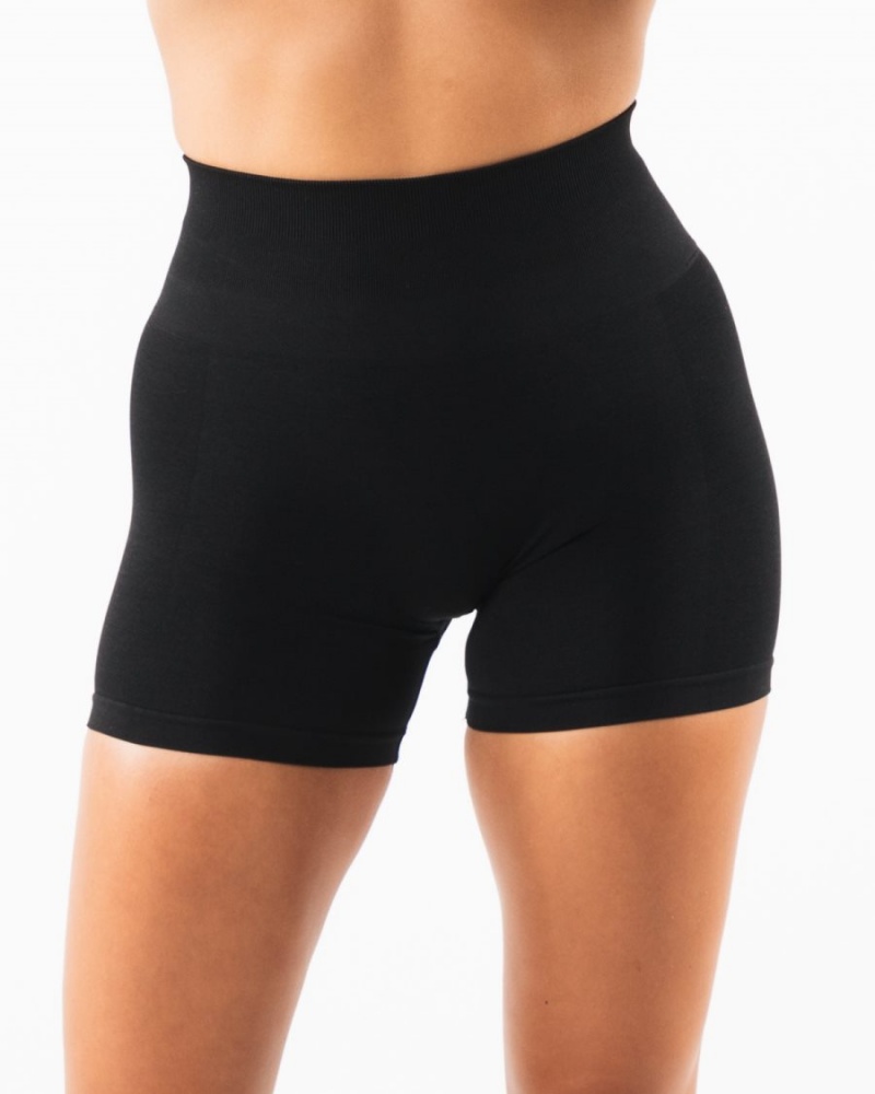 Black Alphalete Amplify Short 4.5" Women's Shorts | 9134250-KI