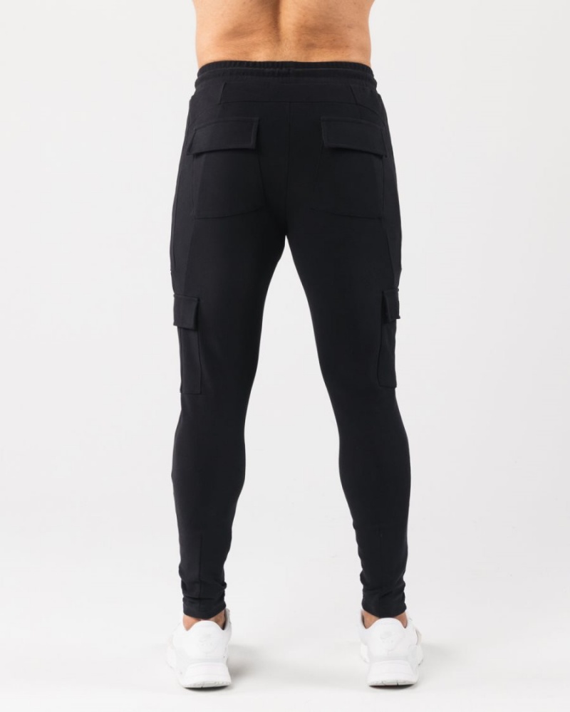 Black Alphalete Identity Cargo Men's Jogger | 0217856-AG