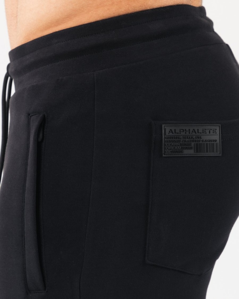 Black Alphalete Identity Jogger Men's Jogger | 5984163-QJ