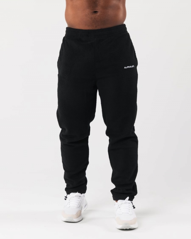 Black Alphalete King Jogger Men\'s Jogger | 1492386-OV