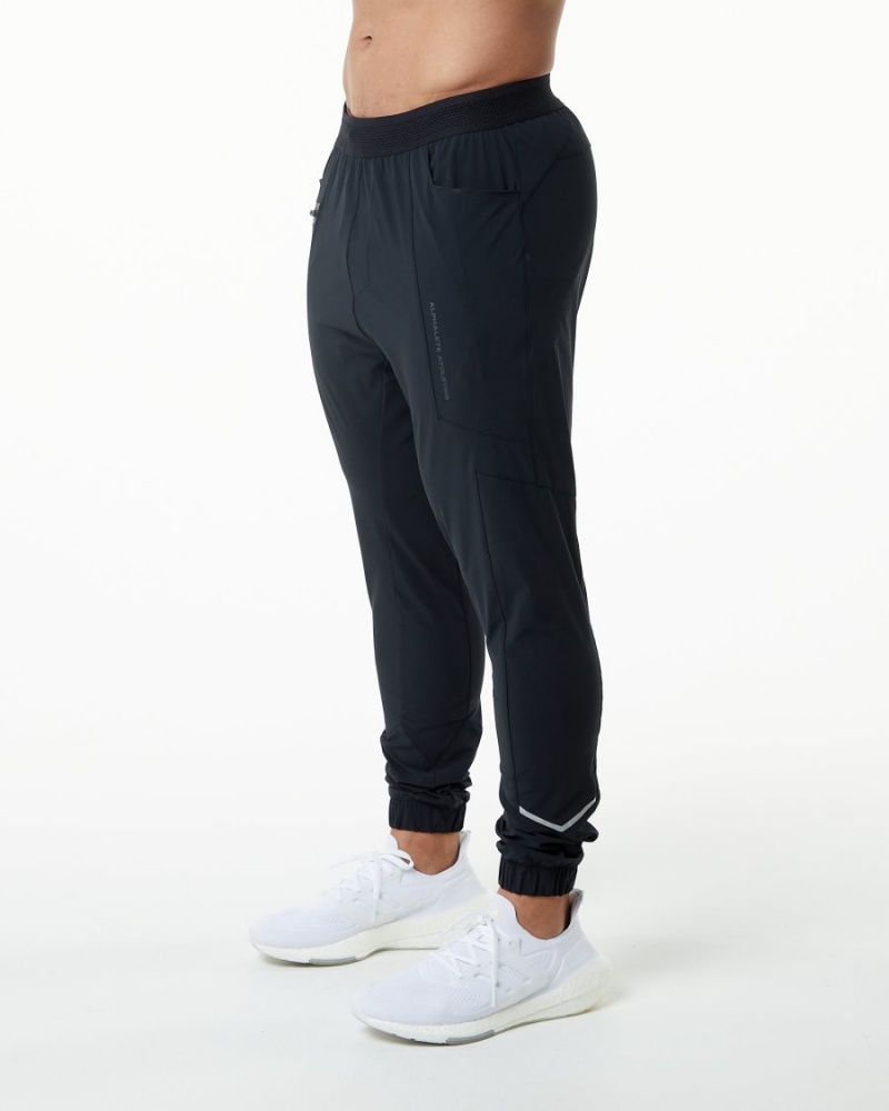 Black Alphalete Studio Pant Men's Jogger | 4158706-XW