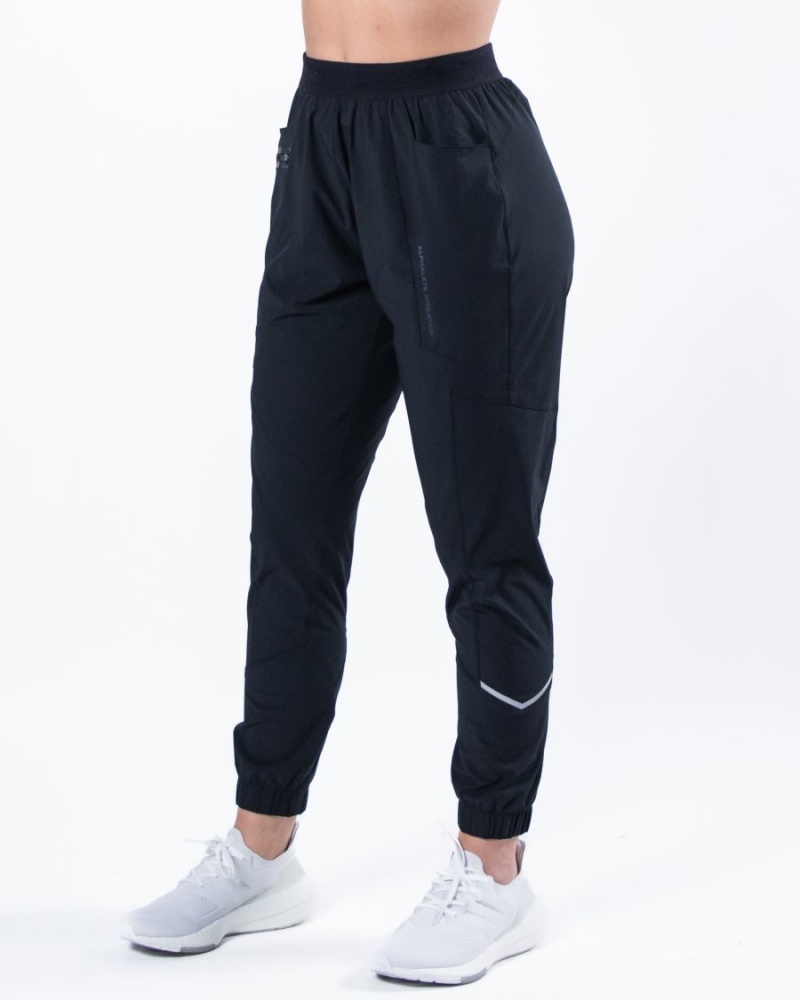 Black Alphalete Studio Pant Women's Jogger | 9201348-FD