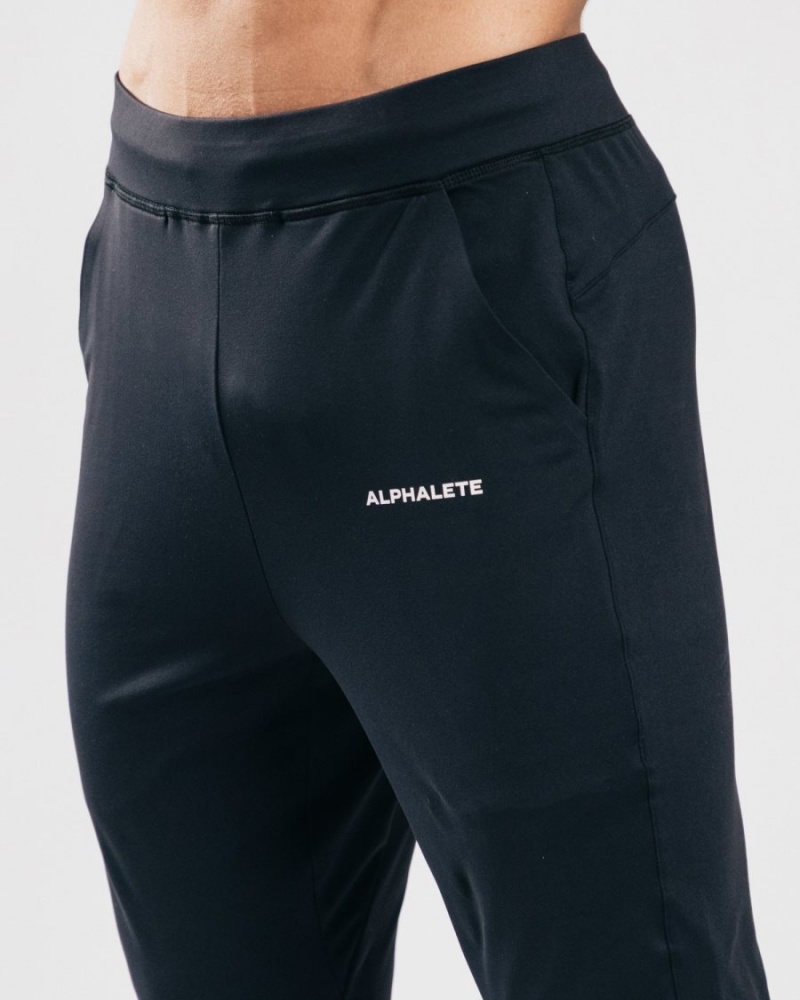 Black Alphalete Trace Jogger Men's Jogger | 4679180-NV