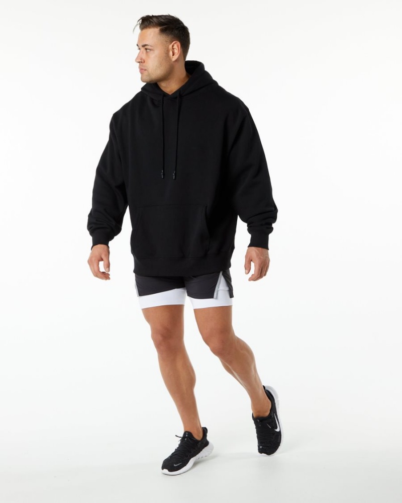 Black Alphalete Unity Hoodie Men's Hoodie | 2698534-QR