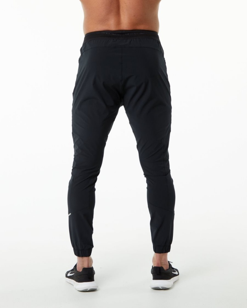 Black / Silver Alphalete Studio Pant Men's Jogger | 4751360-QH