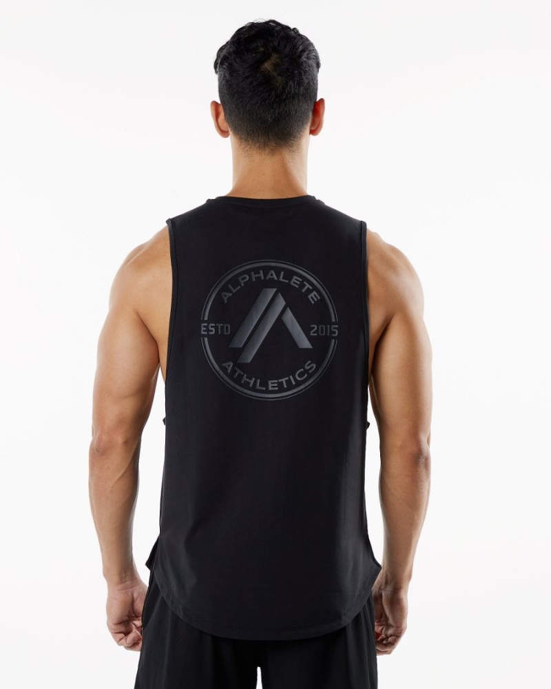 Blackout Alphalete Dynasty Tank Men's Tanks | 6012539-DX