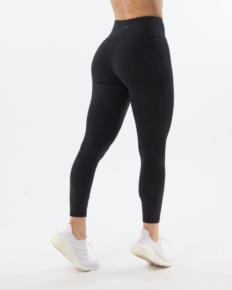 Blackout Alphalete Pulse Surge Legging Women\'s Leggings | 9421560-LF