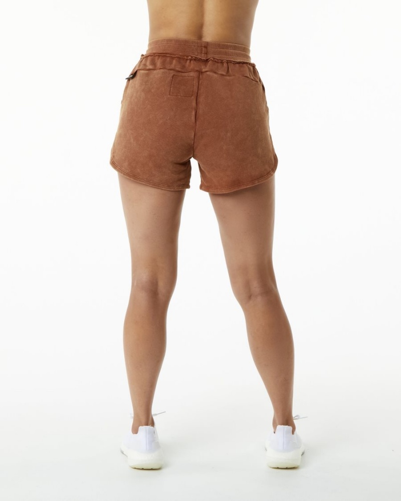 Bloodstone Alphalete Very Terry Short Women's Shorts | 4591376-HW