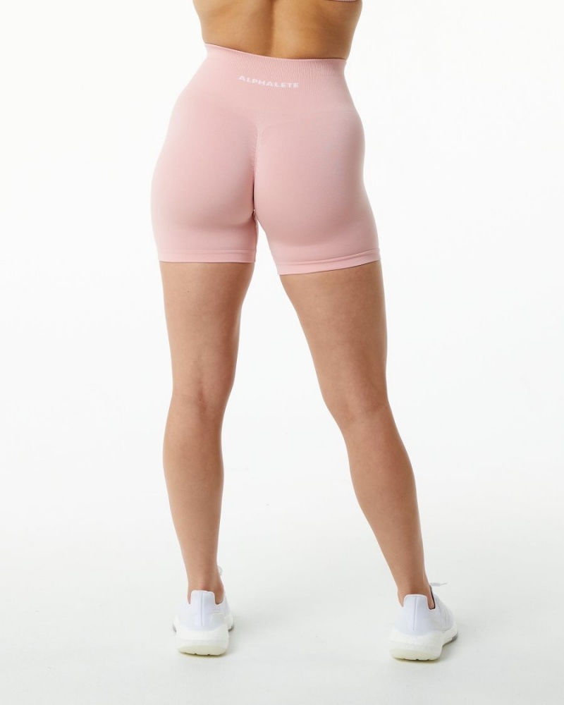 Blossom Alphalete Amplify Short 4.5" Women's Shorts | 3508941-SQ