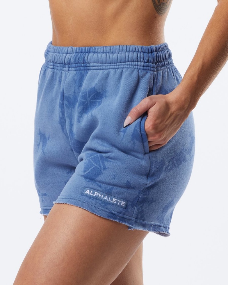 Blue Moon Alphalete HCTS Short 3.5" Women's Shorts | 6921704-UY