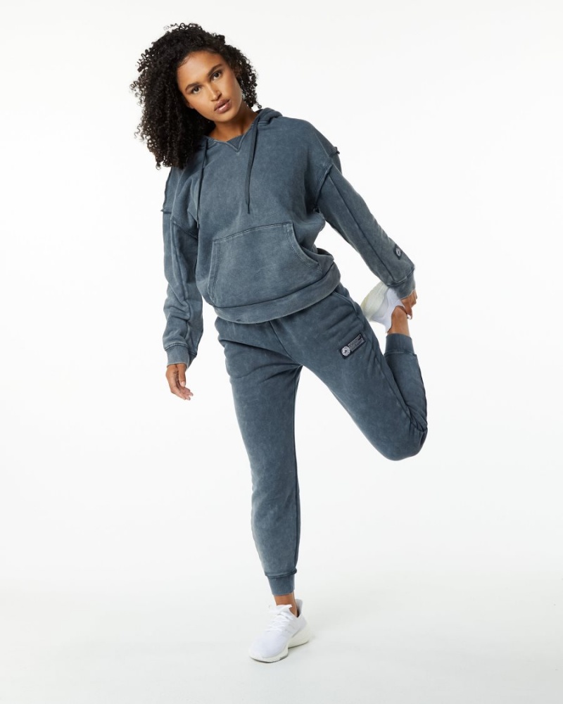 Blue Topaz Alphalete Very Terry Hoodie Women's Hoodie | 0741956-HK