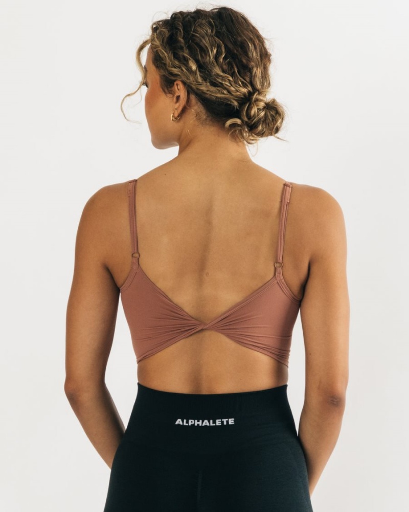 Blush Alphalete Ultrasoft Allure Tank Women's Tank Top | 3206491-IT