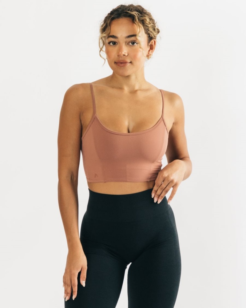 Blush Alphalete Ultrasoft Allure Tank Women\'s Tank Top | 3206491-IT