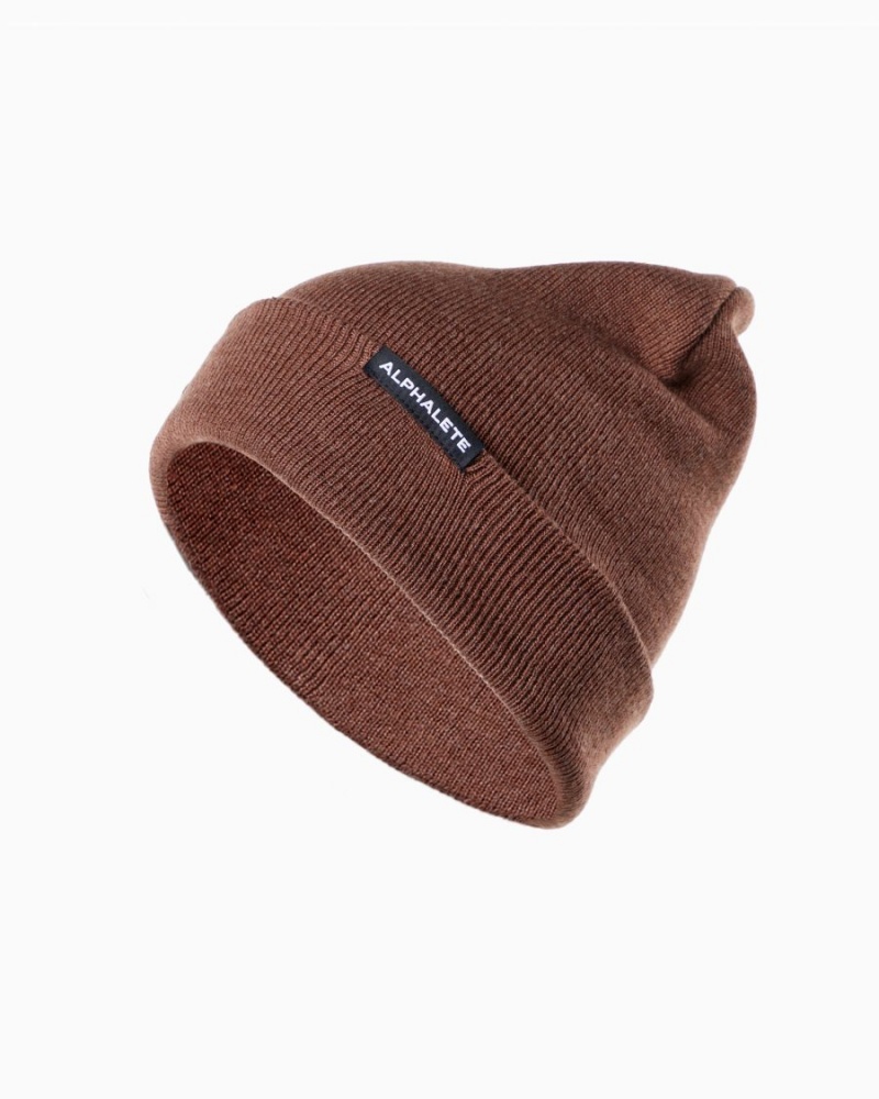 Bourdeaux Alphalete Essential Foldover Beanie Men\'s Accessories | 0584762-DX