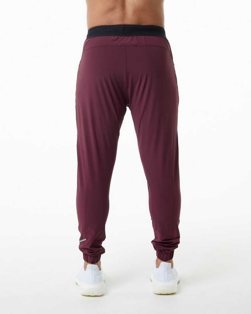 Burgundy Alphalete Studio Pant Men's Jogger | 1504392-UH