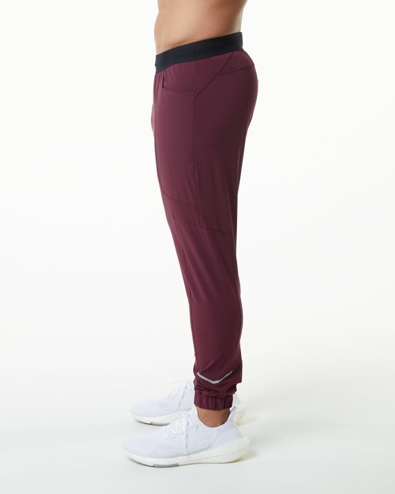 Burgundy Alphalete Studio Pant Men's Jogger | 1504392-UH