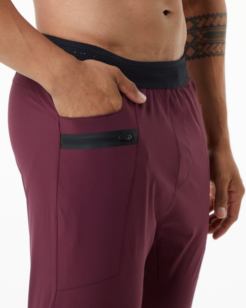 Burgundy Alphalete Studio Pant Men's Jogger | 1504392-UH