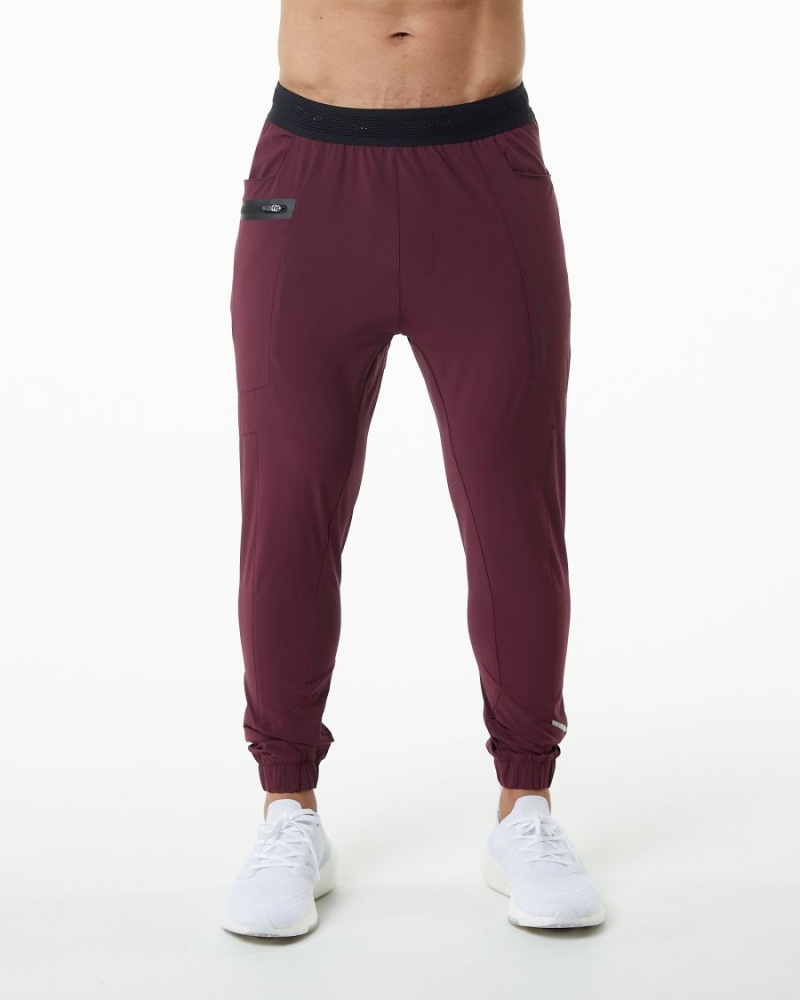 Burgundy Alphalete Studio Pant Men\'s Jogger | 1504392-UH