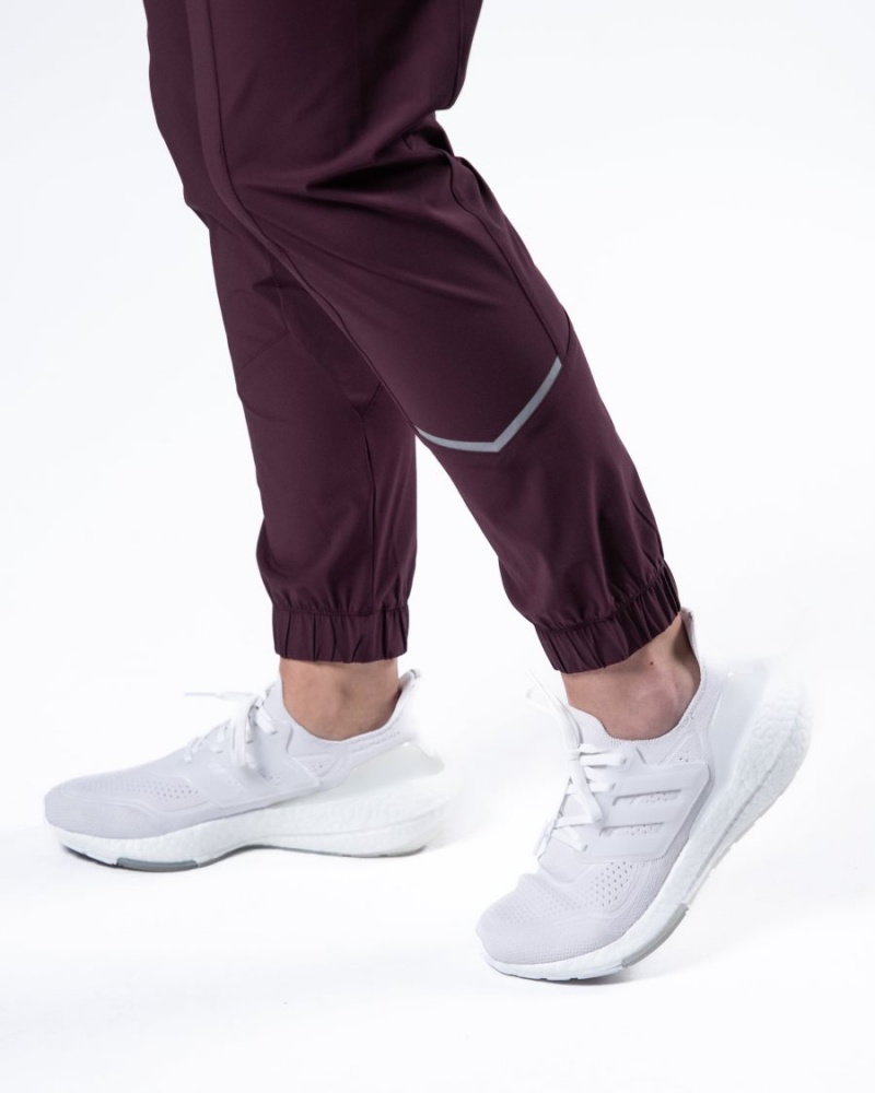 Burgundy Alphalete Studio Pant Women's Jogger | 4569312-ZD